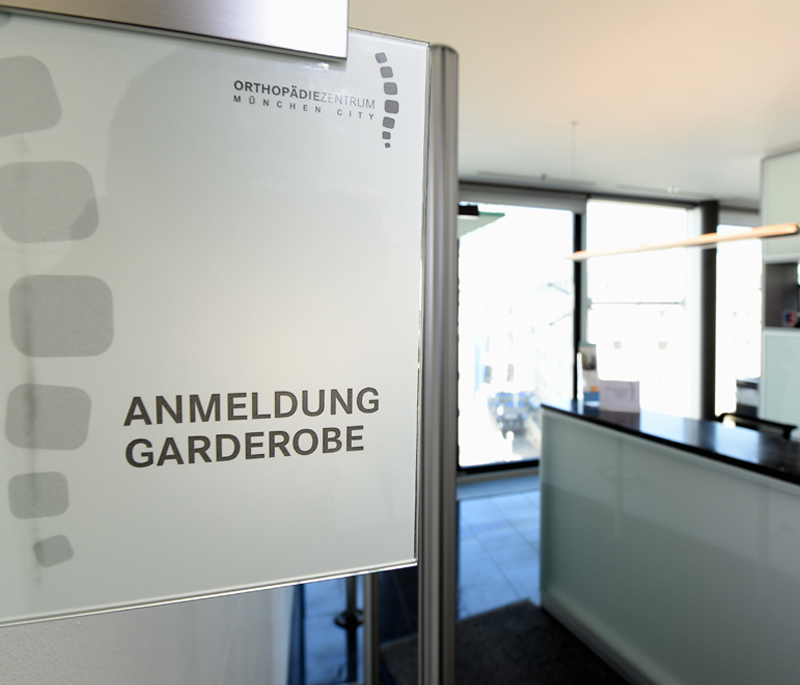 Empfang | Dr. med. Michael Nager im Orthopädiezentrum München City
